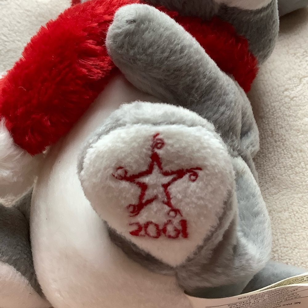 SEARS Vintage Holiday Plush 7 Pce Set 1999 to 2005 Stuffed Animal Christmas Lot - Picture 12 of 16